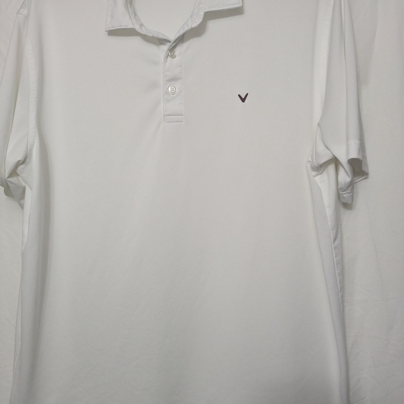 Callaway Men’s XL Opti-Dri Golf Polo Shirt White Performance Moisture Wicking - Picture 1 of 4
